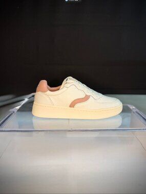 Soludos Roma Retro Sneakers - White/Dusty Rose